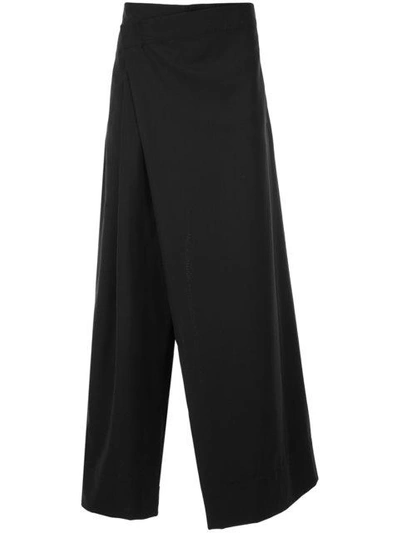 Shop Berthold Wrap Trousers In Black