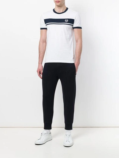 contrast stripe T-shirt