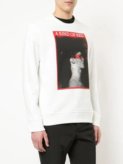 Shop Neil Barrett Graphic Print Sweatshirt - White