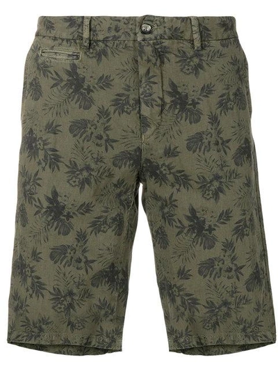 Shop Altea Floral Print Bermuda Shorts In Green