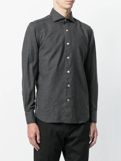 Shop Alessandro Gherardi Long Sleeved Shirt - Grey