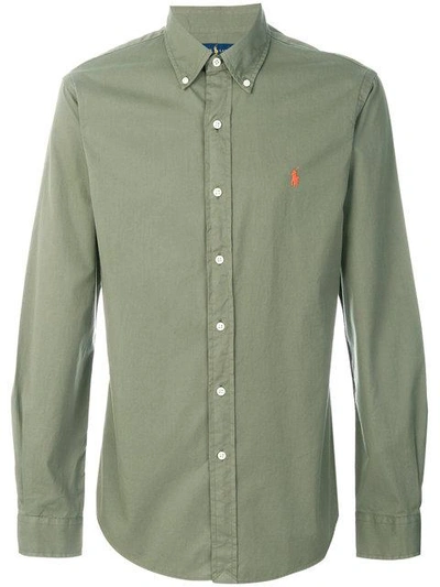 Shop Polo Ralph Lauren Button Down Shirt In Green