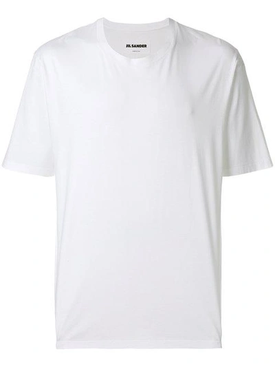 Jil Sander Half Sleeve T-shirt In White