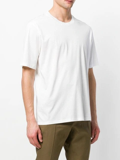 Jil Sander Half Sleeve T-shirt In White