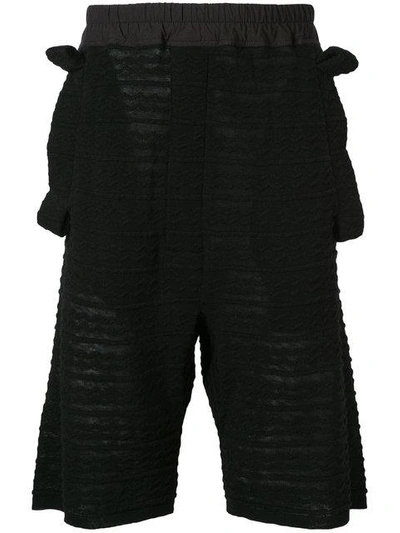 Shop Bernhard Willhelm Drop-crotch Shorts In Black