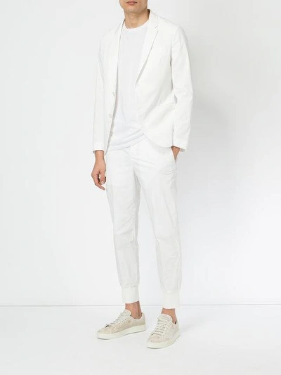 Shop Neil Barrett Fitted Blazer In White