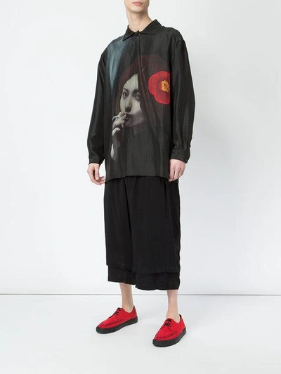 Shop Yohji Yamamoto Casual Cropped Culottes