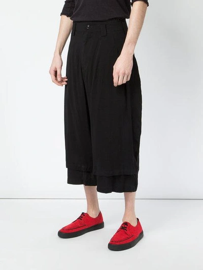 Shop Yohji Yamamoto Casual Cropped Culottes