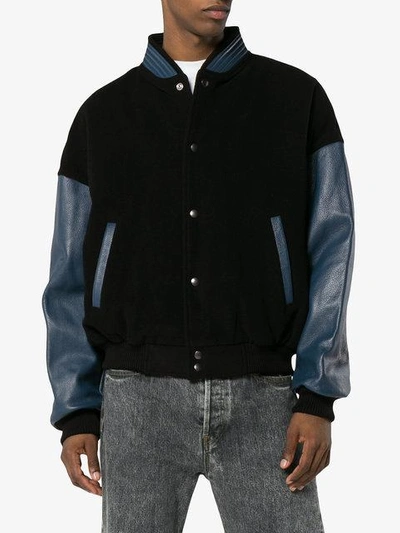 Shop Willy Chavarria Dugout Bomber Jacket