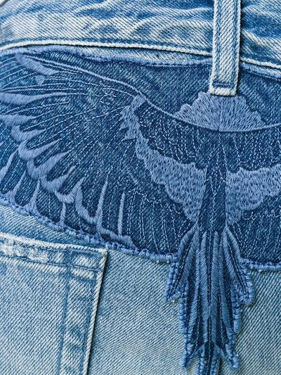Shop Marcelo Burlon County Of Milan Jeans Mit Schmalem Bein In Blue