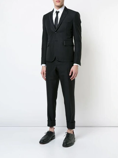 Shop Thom Browne Cropped Design Suit