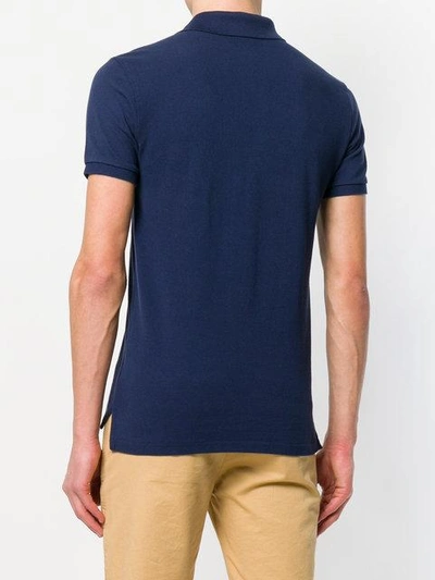 Shop Polo Ralph Lauren Slim-fit Polo Shirt In Blue