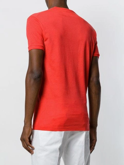 Shop Dsquared2 Logo Patch T-shirt In Red