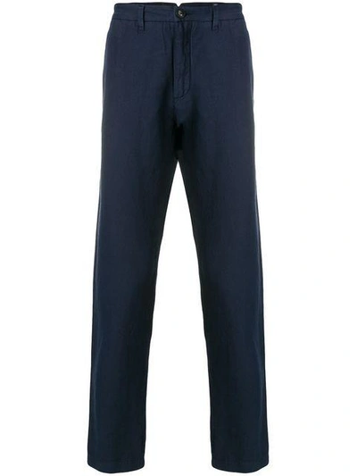 Shop Eleventy Straight-leg Trousers In Blue