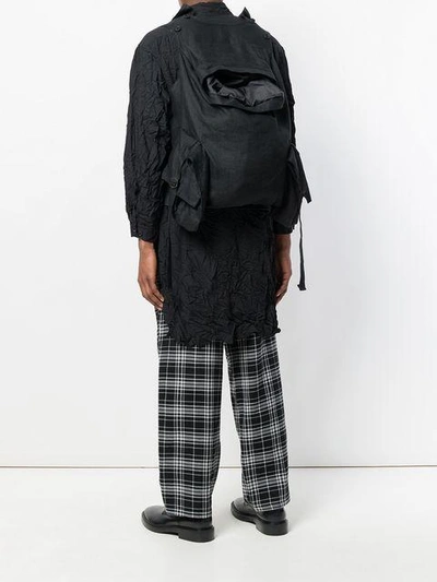 Shop Yohji Yamamoto Wrap Waistcoat  In Black
