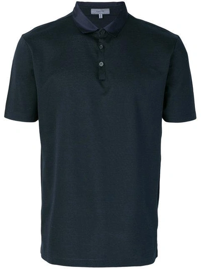 Shop Lanvin Classic Polo Shirt - Blue