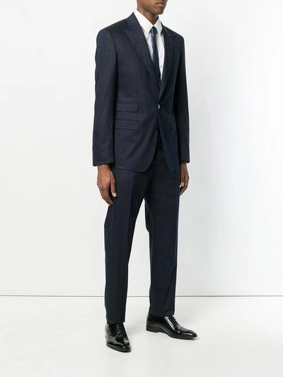 Shop Dolce & Gabbana Single Breasted Suit In Blue
