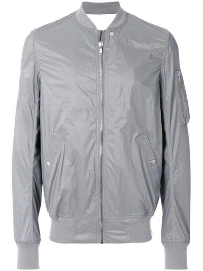 Shop Rick Owens Drkshdw Casual Bomber Jacket In Grey