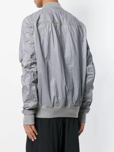 Shop Rick Owens Drkshdw Casual Bomber Jacket In Grey