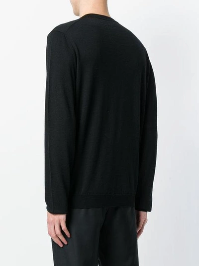 Shop Fendi Bag Bugs-appliqué Pullover In Black