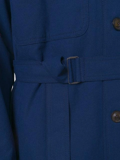 Shop 3.1 Phillip Lim / フィリップ リム 3.1 Phillip Lim Buttoned Belted Coat - Blue