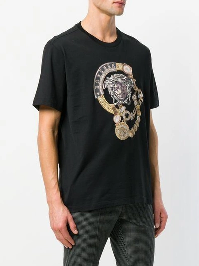 Shop Versace Medusa Print T-shirt