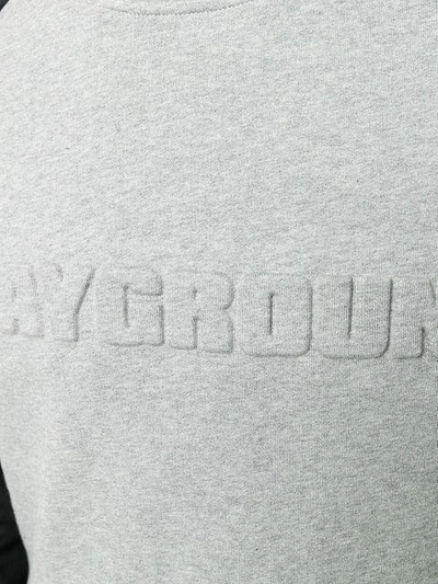 relief playground motif sweatshirt