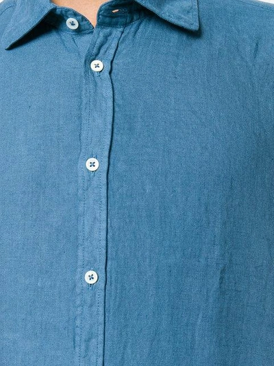 Shop Massimo Alba Round Collar Canary Shirt