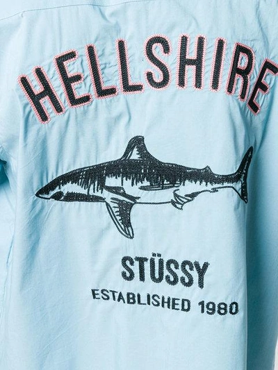 Shop Stussy Hellshire Shirt In Blue
