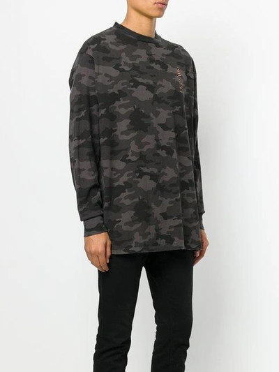 Shop Ben Taverniti Unravel Project Unravel Project Camouflage Print Sweatshirt - Multicolour