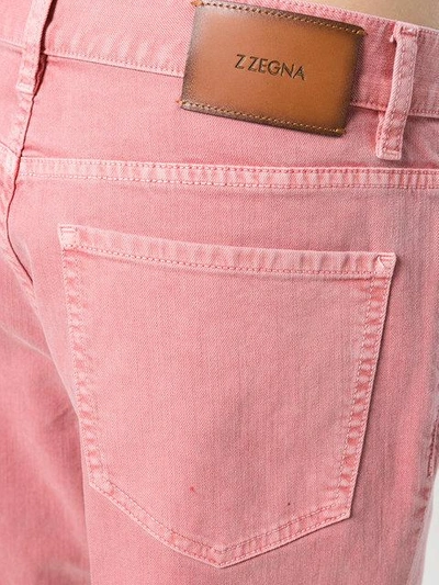 Shop Z Zegna Straight-leg Jeans - Pink
