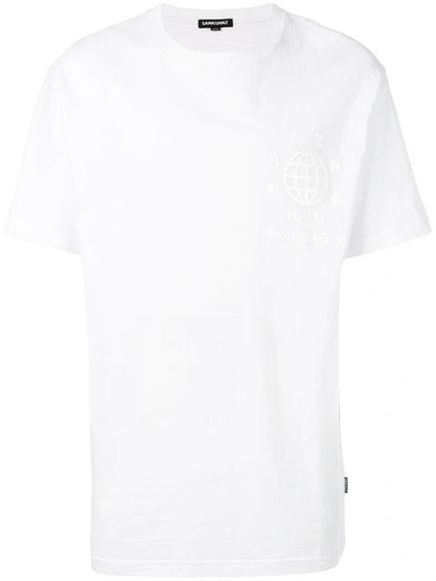 Shop Sankuanz Logo Appliqué T-shirt - White