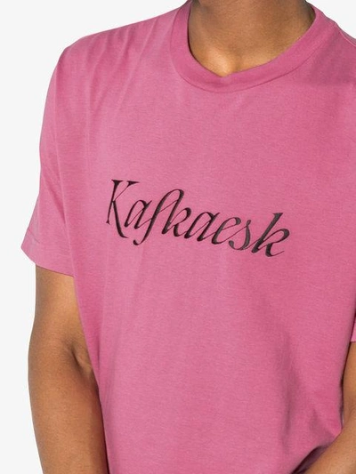 Shop Johnlawrencesullivan Kafkaesk Print Short Sleeve T Shirt