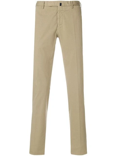 Shop Incotex Straight-leg Chinos In Neutrals