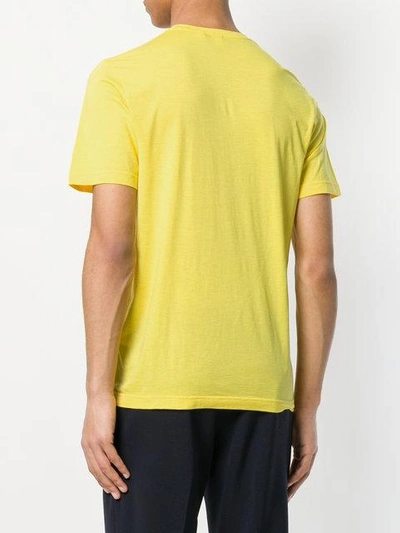 Shop Aspesi Short Sleeved T In Yellow & Orange