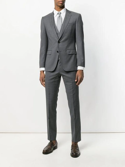 Shop Hugo Boss Boss  Slim-fit Suit Jacket - Grey