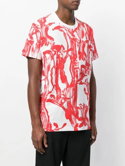 Shop Givenchy Printed Chest Pocket T-shirt - White