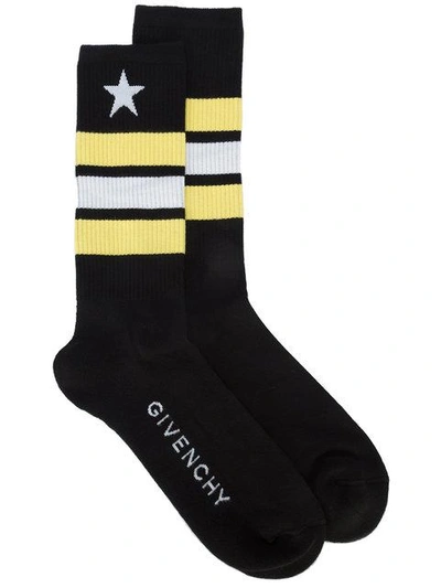 Shop Givenchy Striped Tube Socks