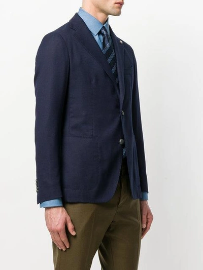 Shop Tagliatore Classic Blazer In Blue