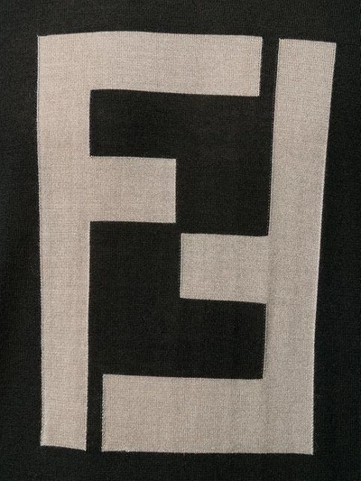 Shop Fendi Ff Logo Jumper In Black