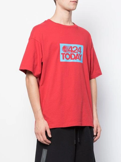 424 Today T-shirt In Red