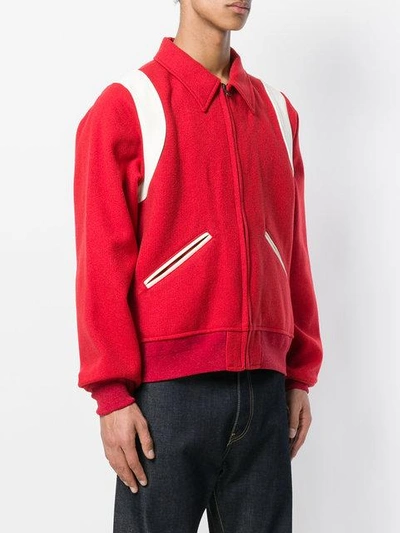 Shop Visvim Zipped Jacket In Red
