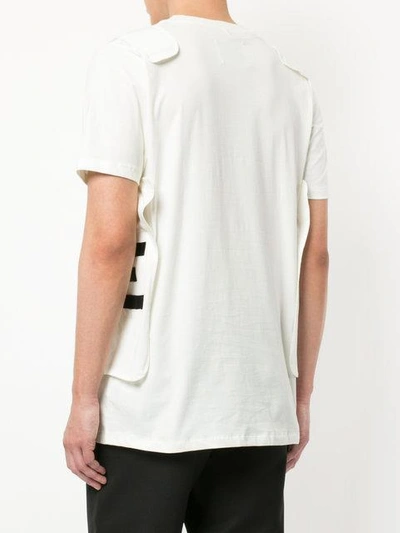 Shop Matthew Miller Contrast Stripe Detail T-shirt In White