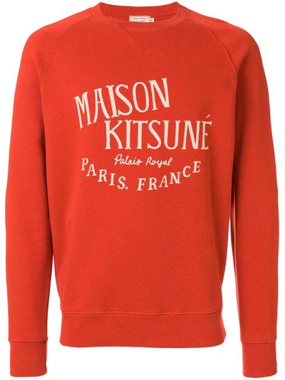 Shop Maison Kitsuné Printed Sweatshirt