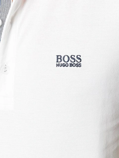Shop Hugo Boss Embroidered Logo Polo Shirt