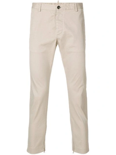 Shop Dsquared2 Tailored Trousers - Neutrals