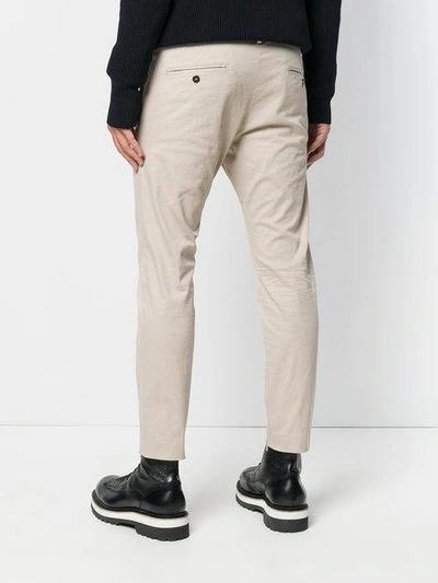 Shop Dsquared2 Tailored Trousers - Neutrals