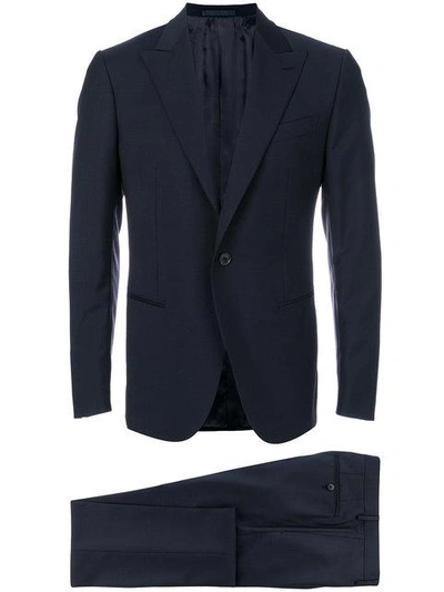 Shop Caruso Two Piece Suit In Blue