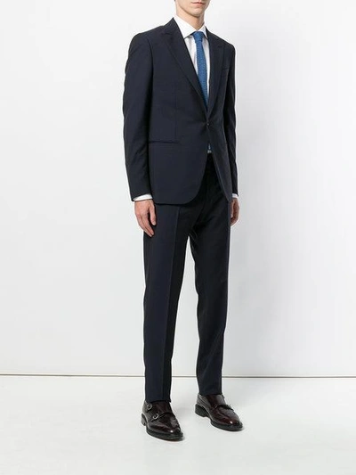 Shop Caruso Two Piece Suit In Blue