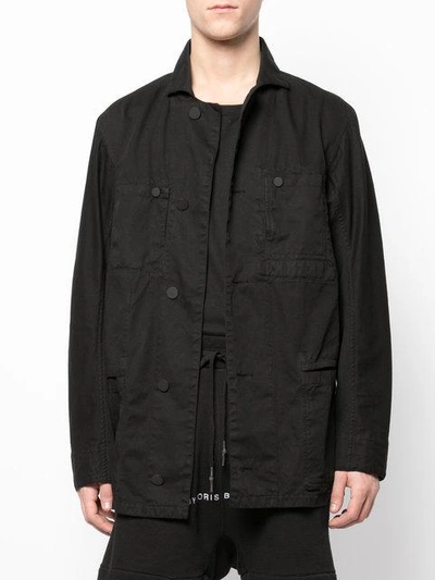 Shop 11 By Boris Bidjan Saberi Multi-pocket Shirt Jacket - Black
